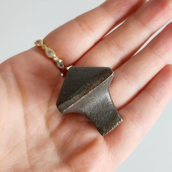 Square Pyramid Handmade Cabinet Knob Pulls for Drawers/Cabinets Set of 5 Handles - Picture 2 of 7